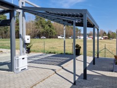 Hliníková solární pergola SOLAR ENERGO s FVE - napojeno