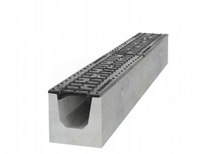 betonový žlab B125 s litinovou mříží H250 1000 x 200 x 250 mm