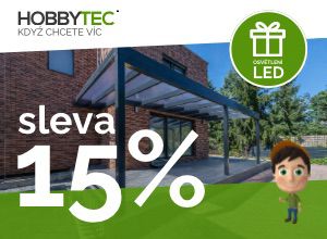 Sleva 15 % a LED osvětlení ZDARMA