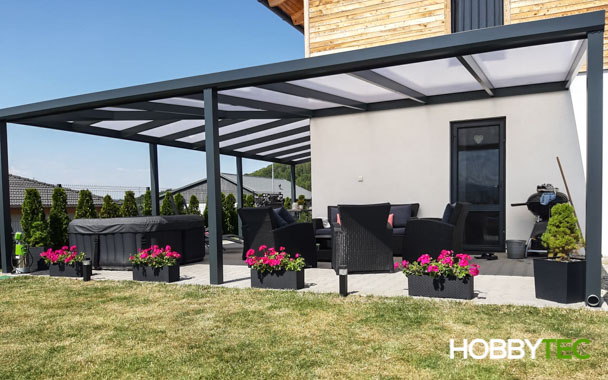 Designová pergola atypických rozměrů