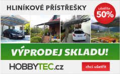 Výprodej přístřešků - sleva 50%