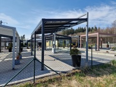 Hliníková solární pergola SOLAR ENERGO s FVE - ostrovní