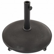 vidaXL Stojan na slunečník černý betonový kulatý 25 kg