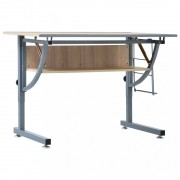 vidaXL Studentský kreslící stůl dub 110 x 60 x 87 cm MDF