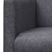 vidaXL Lavice polstrovaná, textil a kaučukovník, tmavě šedá