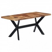 vidaXL Jídelní stůl 160 x 80 x 75 cm masivní sheeshamové dřevo