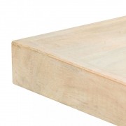 vidaXL Jídelní stůl bílý 120 x 60 x 75 cm masivní mangovníkové dřevo