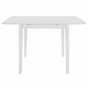 vidaXL Rozkládací jídelní stůl bílý (80–120) x 80 x 74 cm MDF