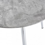 vidaXL Jídelní stůl betonový a stříbrný 90 x 73,5 cm MDF