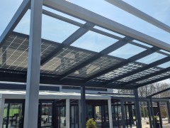 Hliníková solární pergola SOLAR ENERGO s FVE - napojeno