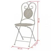 Zahradní bistro set 3 ks Dekorhome