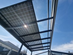 Hliníková solární pergola SOLAR ENERGO s FVE - ostrovní