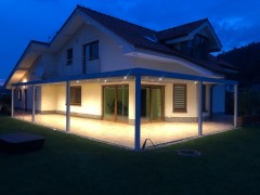 Hliníková pergola rohová POLLARD s polykarbonátem