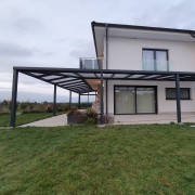 Hliníková pergola rohová POLLARD s polykarbonátem