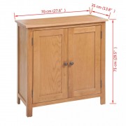 vidaXL Komoda 70 x 35 x 75 cm masivní dubové dřevo