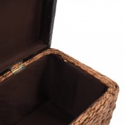 vidaXL Lavice z mořské trávy 140 x 29 x 40 cm hnědá