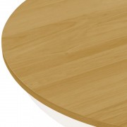 vidaXL Jídelní stůl oválný 180 x 90 x 75 cm masivní dubové dřevo