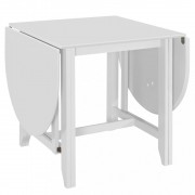 vidaXL Rozkládací jídelní stůl bílý (75–180) x 75 x 74 cm MDF