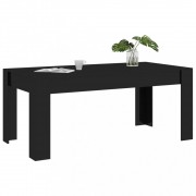 vidaXL Jídelní stůl černý s vysokým leskem 180 x 90 x 76 cm dřevotříska