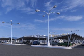 Hliníkový solární přístřešek e-ORBITA CAR