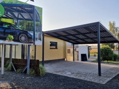 Hliníkový solární přístřešek SOLAR ENERGO2 s FVE