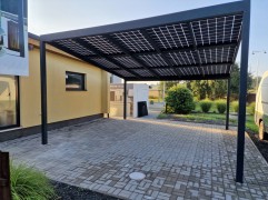 Hliníkový solární přístřešek SOLAR ENERGO2 s FVE