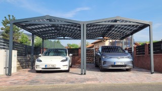 Hliníkový solární přístřešek SOLAR ENERGO s FVE