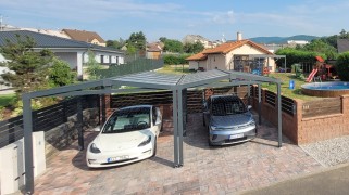 Hliníkový solární přístřešek SOLAR ENERGO s FVE