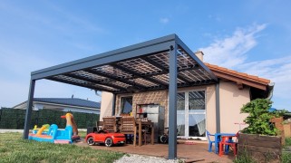 Hliníková solární pergola SOLAR ENERGO s FVE - napojeno