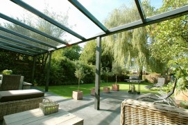 Hliníková pergola POLLUX se sklem