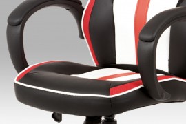 Kancelářská židle KA-V505 RED červená / černá / bílá Autronic