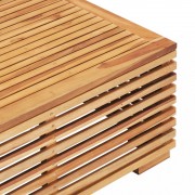 vidaXL 4dílná zahradní sedací souprava s poduškami masivní teak