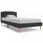 vidaXL Rám postele černý textil 90 x 200 cm