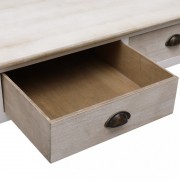 vidaXL Konferenční stolek bílý a přírodní 100 x 50 x 45 cm dřevo
