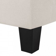 vidaXL 3místná pohovka krémová textil
