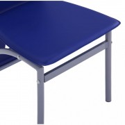 vidaXL Jídelní židle 2 ks modré umělá kůže