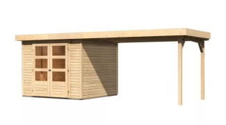 Dřevěný zahradní domek ASKOLA 3,5 s přístavkem 280 Dekorhome