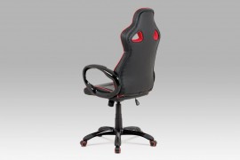 Kancelářská židle KA-E812 RED černá / červená Autronic