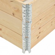 vidaXL Vyvýšené záhony 3 ks 100 x 150 cm masivní borové dřevo