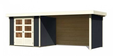 Dřevěný zahradní domek ASKOLA 3 s přístavkem 280 Dekorhome