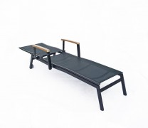 Zahradní lehátko ANGELA (ZWC-96) černá