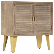 vidaXL Příborník 80 x 35 x 80 cm masivní mangovníkové dřevo a litina