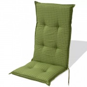 vidaXL Polstry na zahradní židle 6 ks 117x49 cm zelené