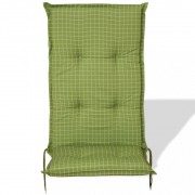 vidaXL Polstry na zahradní židle 6 ks 117x49 cm zelené