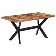 vidaXL Jídelní stůl 160 x 80 x 75 cm masivní sheeshamové dřevo