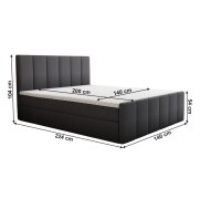 Boxspringová postel STAR 140x200