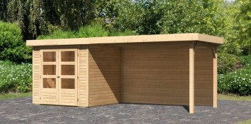 Dřevěný zahradní domek ASKOLA 2 s přístavkem 280 Dekorhome