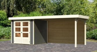 Dřevěný zahradní domek ASKOLA 2 s přístavkem 280 Dekorhome