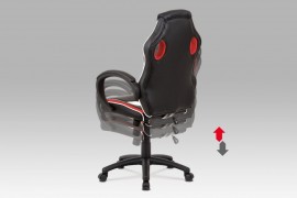 Kancelářská židle KA-V505 RED červená / černá / bílá Autronic