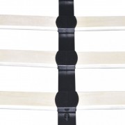 vidaXL Postel s matrací z paměťové pěny LED bílá umělá kůže 140x200 cm